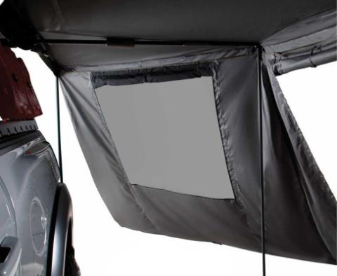 HD Nomadic 180 - LTE Awning Wall, Universal, Grey Body, Green Trim W/Storage Bag Overland Vehicle Systems
