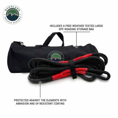 Brute Kinetic Recovery Rope 1 1/4 Inch x 30 Foot With Storage Bag Overland Vehicle Systems