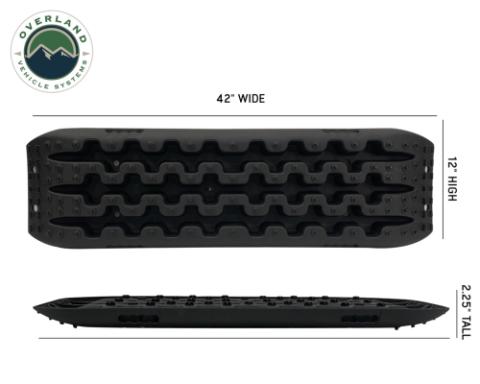 Recovery Ramps for 4WDs Gray/Black Universal + Storage Bag Overland Vehicle Systems