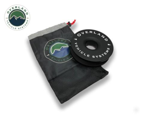 Recovery Ring 6.25 Inch 45,000 lb. Black With Storage Bag Overland Vehicle Systems