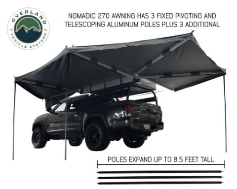Nomadic Awning 270 Awning with Walls - Driver side Overland Vehicle Systems