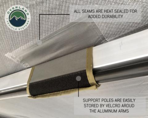 Nomadic Awning 270 Awning with Walls Passenger Overland Vehicle Systems