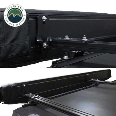 XD Nomadic 270 - Awning W/Lights and Black Out , Driver Side, Black Body, Black Trim and Black Travel Cover Overland Vehicle Systems
