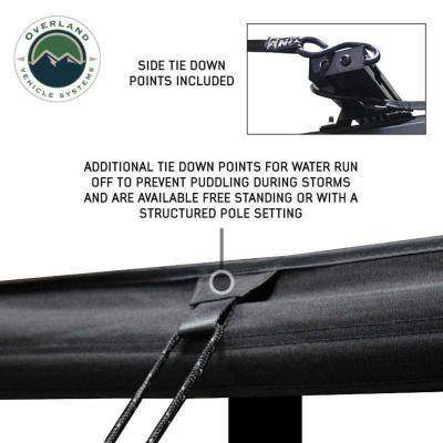 XD Nomadic 270 - Awning W/Lights and Black Out , Driver Side, Black Body, Black Trim and Black Travel Cover Overland Vehicle Systems