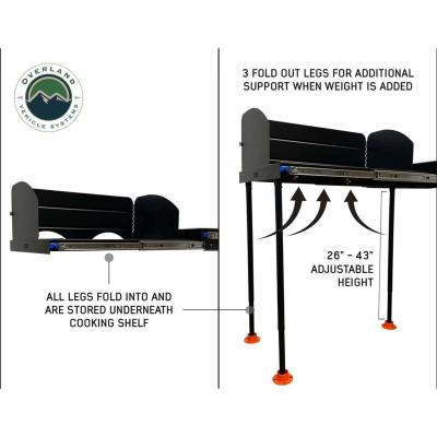 Cargo Box Kitchen With Slide Out Sink, Cooking Shelve and Slide Out Work Station Overland Vehicle Systems