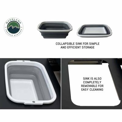 Cargo Box Kitchen With Slide Out Sink, Cooking Shelve and Slide Out Work Station Overland Vehicle Systems