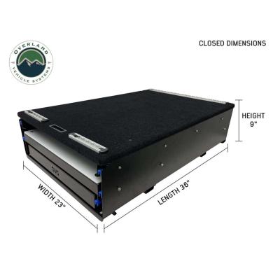 Cargo Box Kitchen With Slide Out Sink, Cooking Shelve and Slide Out Work Station Overland Vehicle Systems
