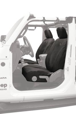Jeep Gladiator Seat Covers For Jeep 2020-2023 Gladiator 4 Door Front Premium Vinyl Fabric Black Diamond Bestop