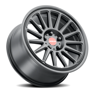 Aluminum Wheels 17x9 Grip 315B Satin Black Red and Black Logo Multi Spoke 30 Offset 5 on 114.3 Bolt Pattern 72.6 Bore Raceline