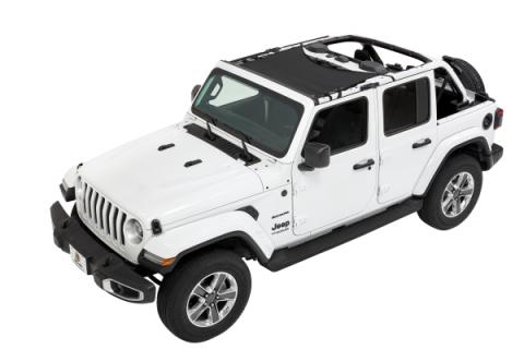 Jeep Gladiator Bikini Top Sun Standard Targa Style Bikini Top For Jeep 2020-2024 Gladiator Mesh Fabric Bestop