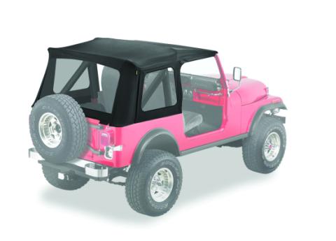 Jeep Supertop Classic Replacement Skin For Jeep 1976-1986 CJ7 Clear Black Denim Bestop