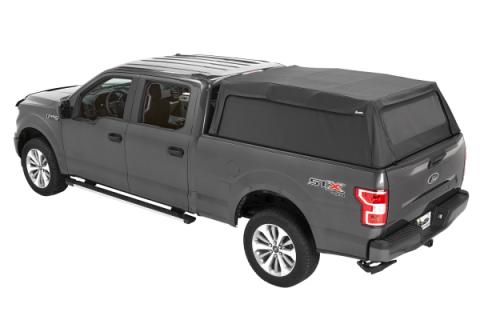 Supertop Truck Bed Cap 2 For Ford 2015-2024 F-150 5.5 Foot Black Diamond PVC Coated Sailcloth No Drill Bestop