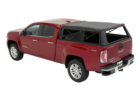 Supertop Truck Bed Cap 2 For Chevy/GMC 2015-2024 Colorado/Canyon 5.0 Foot Black Diamond PVC Coated Sailcloth No Drill Bestop
