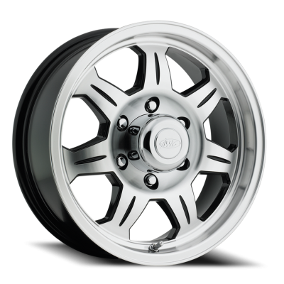 Aluminum Wheels 16x6 Element Trailer 870 Machined Face Black 0 Offset 6 on 139.7 Bolt Pattern 107.95 Bore Raceline