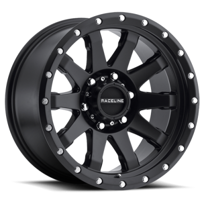 Aluminum Wheels 17x8.5 Clutch 934B Black Multi Spoke 0 Offset 5 on 127 Bolt Pattern 78.1 Bore Raceline