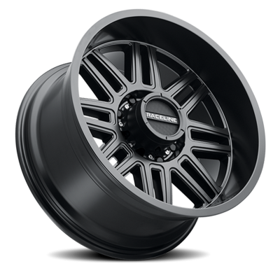 Aluminum Wheels 17x8.5 Split 948B Satin Black 0 Offset 5 on 127 Bolt Pattern 78.1 Bore Raceline