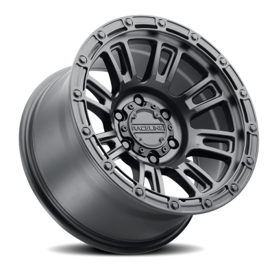 Aluminum Wheels 17x8.5 Compass 956B Satin Black 0 Offset 5 on 127 Bolt Pattern 78.1 Bore Raceline
