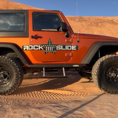 Jeep JK Side Step Sliders For 07-18 Wrangler JK 2 Door Models Set Rock Slide Engineering