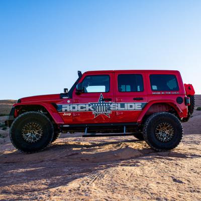 Jeep JL Side Step Sliders For 18-23 Wrangler JL 4 Door Models Set Rock Slide Engineering