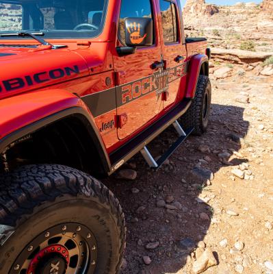 JT Gladiator Side Step Sliders For 20-23 Jeep Gladiator Extensions Sub Part Rock Slide Engineering