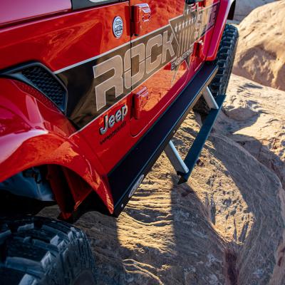 Jeep JL Side Step Sliders For 24-25 Wrangler JL 4 Door Models Set Rock Slide Engineering