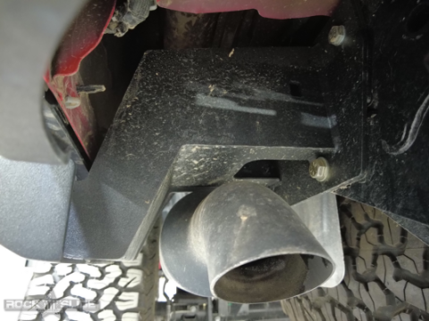 Gladiatror Rear Rock Sliders for 20-Pres Jeep Gladiator JT Steel Powdercoat Rock Slide Engineering