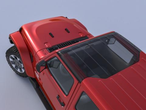 Jeep JL/JT Clear Panorama Hardtop Panel for 18-Present Wrangler JL /JLU and 20-Present Gladiator JT 4 Door ClearLidz