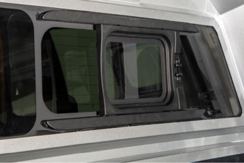 Tacoma Truck Bed Cap SmartCapEVOa Adventure Matte Black For 16-23 Toyota Tacoma 5 Foot Short Bed SmartCap