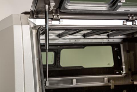 Tacoma Truck Bed Cap SmartCapEVOa Adventure Matte Black For 16-23 Toyota Tacoma 5 Foot Short Bed SmartCap