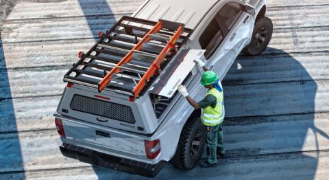 Tacoma Truck Bed Cap SmartCap EVOc Commercial White For 24-Present Toyota Tacoma 6 Foot Standard Bed RSI SmartCap