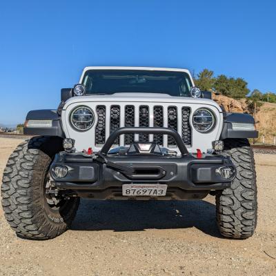 Jeep JL/JT Front Steel Bumper Mid Hoop Grimm Offroad