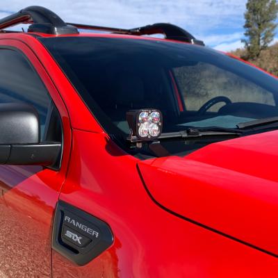 19+ Ford Ranger Hood Hinge Light Bracket Kit Grimm Offroad