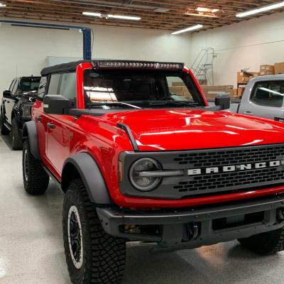 Bronco 40 Inch Windshield Light Bracket Kit Grimm Offroad