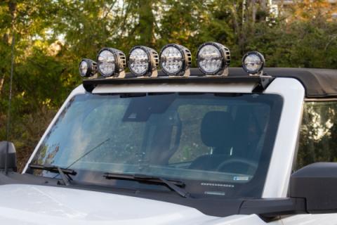 Bronco Windshield Light Bridge Grimm Offroad