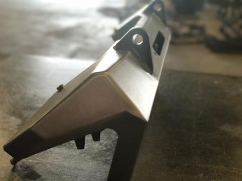 Jeep JK Front Bumper 07-18 Wrangler JK Crusher Series Bare Steel Motobilt