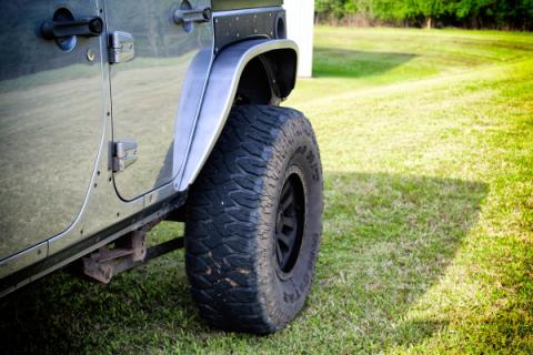 Aluminum Crusher 4 Inch Rear Fenders for Jeep JK/JKU Motobilt
