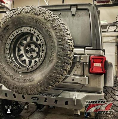 Jeep JL Rear Bumper Crusher With Spare Tire Cut Out 2018-Pres Wrangler JL Motobilt