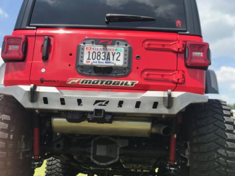 Jeep JL Rear Bumper Crusher With Spare Tire Cut Out 2018-Pres Wrangler JL Motobilt