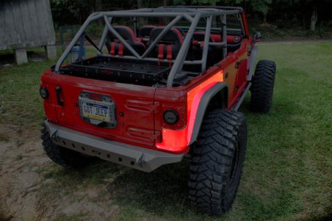 Jeep JL Rear Corner Armor for 18-Pres Wrangler JL Unlimited 4 Door Motobilt