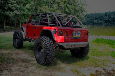 Jeep JL Rear Corner Armor for 18-Pres Wrangler JL Unlimited 4 Door Motobilt