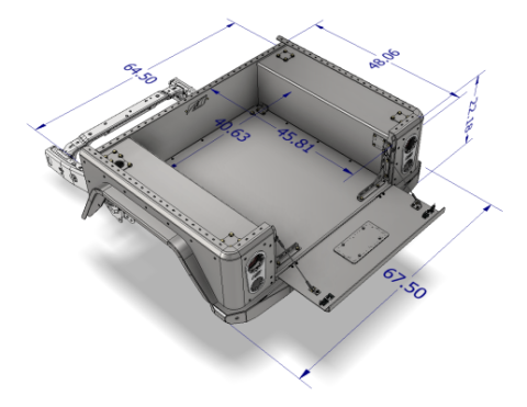 Bobbed Replacement Bed for Jeep Gladiator Motobilt