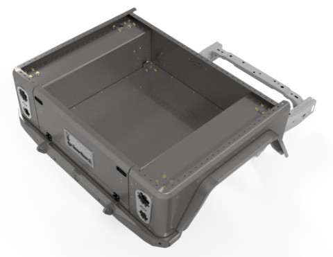 Bobbed Replacement Bed for Jeep Gladiator Motobilt