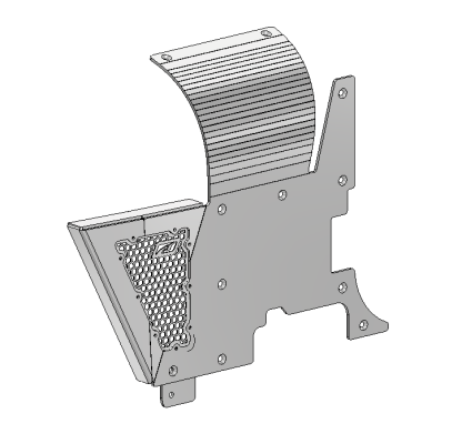 Steel Cowl and Mini Fender Armor for 1986-1995 Jeep Wrangler YJ