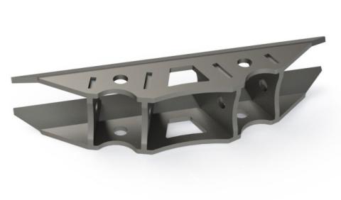 Triangulated Lower Link Mount Large For 1.75 Inch OD Round Tube Motobilt