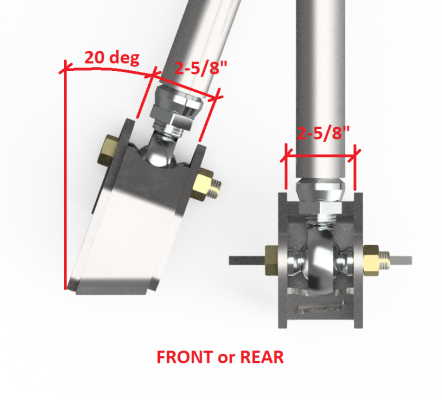 Rockwell Axle Lower Link Plate Kit Motobilt