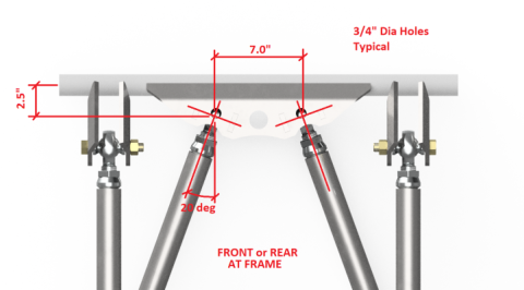 Rockwell Axle Lower Link Plate Kit Motobilt