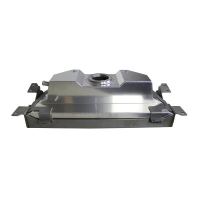 Rear Mounted Fuel Tank Kit For 07-18 Jeep JK/JKU Includes Bare Steel Skid Plate Motobilt