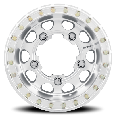 Aluminum Wheels 15x4.5 Buggy Beadlock MR103 Bolt Pattern 5 On 205 Offset -25 Lip Size 2.05 Raw Machined Method