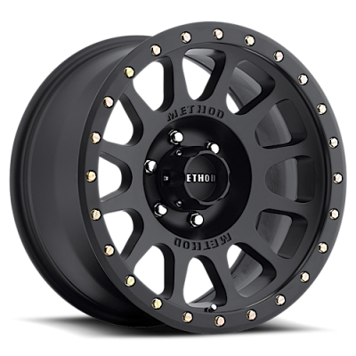 Aluminum Wheels 20x9 NV MR305 Bolt Pattern 6 On 135 Offset 18 Lip Size 1.42 Matte Black MB Method