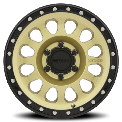 Aluminum Wheels 17x8.5 MR315 Bolt Pattern 6 On 135 Offset 0 Lip Size 1.65 Gold GD Black Street Loc Method